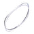 925 STERLING SILVER FLAT ROUND IN SQUARE SLIP ON BANGLE
