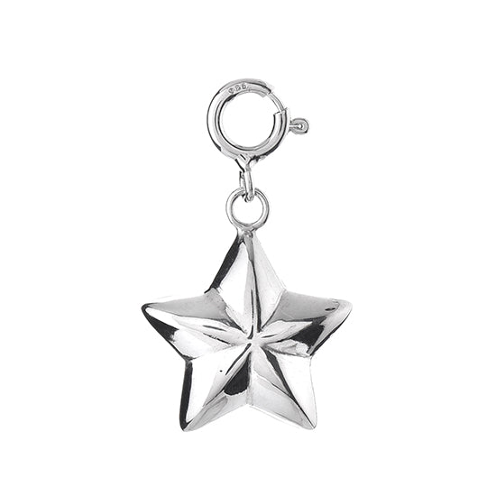 925 STERLING SILVER TINY LITTLE STAR CHARM F51475