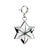 925 STERLING SILVER LIGHT WEIGHT SIX POINTED STAR CHARM F51477