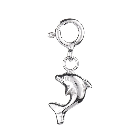 925 STERLING SILVER MINI DOLPHIN CHARM F51478