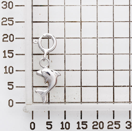 925 STERLING SILVER MINI DOLPHIN CHARM F51478