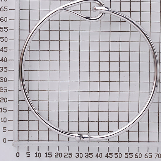 925 STERLING SILVER HOOK LOCK BANGLE F57384