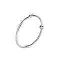 925 STERLING SILVER DISCO BALL DIAMOND CUT HINGED BANGLE F57535