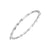 925 STERLING SILVER BAMBOO HINGED BANGLE BRACELET F59001