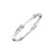 925 STERLING SILVER CLASSIC X HINGED BANGLE BRACELET F61345