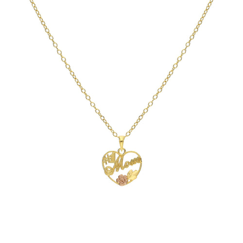 925 STERLING SILVER "NO. 1 MOM" ENAMEL PENDANT F63173