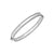 925 STERLING SILVER CLASSIC EDGED HINGED BANGLE F68369