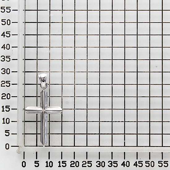 925 STERLING SILVER MODERN CROSS PENDANT F68617