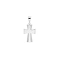 925 STERLING SILVER BOLD MODERN CROSS PENDANT F68795