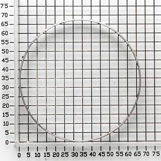 925 STERLING SILVER EDGED DIAMOND CUT ROUND SLIP ON BANGLE F71325