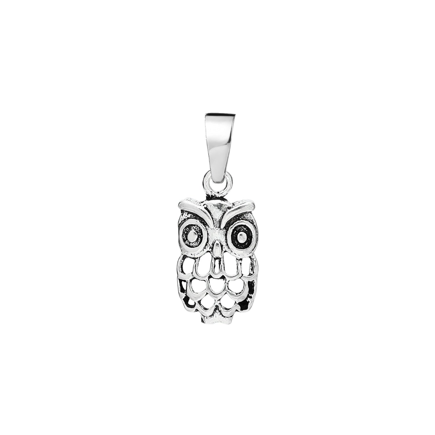 925 STERLING SILVER OWL TINY PENDANT