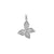 925 STERLING SILVER BUTTERLY PENDANT CHARM WITH GLITTER F75168