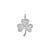 925 STERLING SILVER SHARMROCK PENDANT CHARM WITH GLITTER F75172