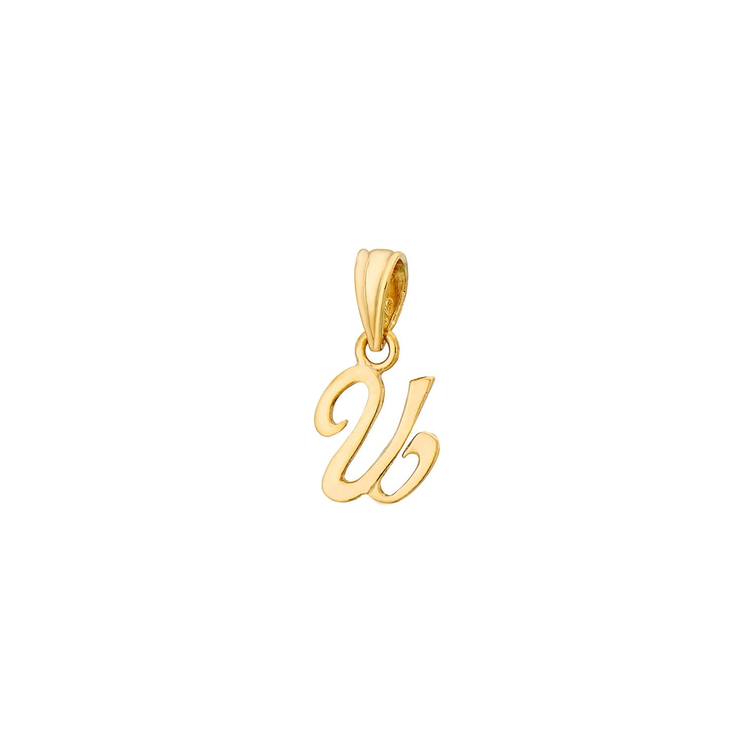 925 STERLING SILVER LITTLE "U" PENDANT F75669
