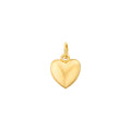925 STERLING SILVER TINY LITTLE 10.0 MM. HEART PENDANT CHARM F75730