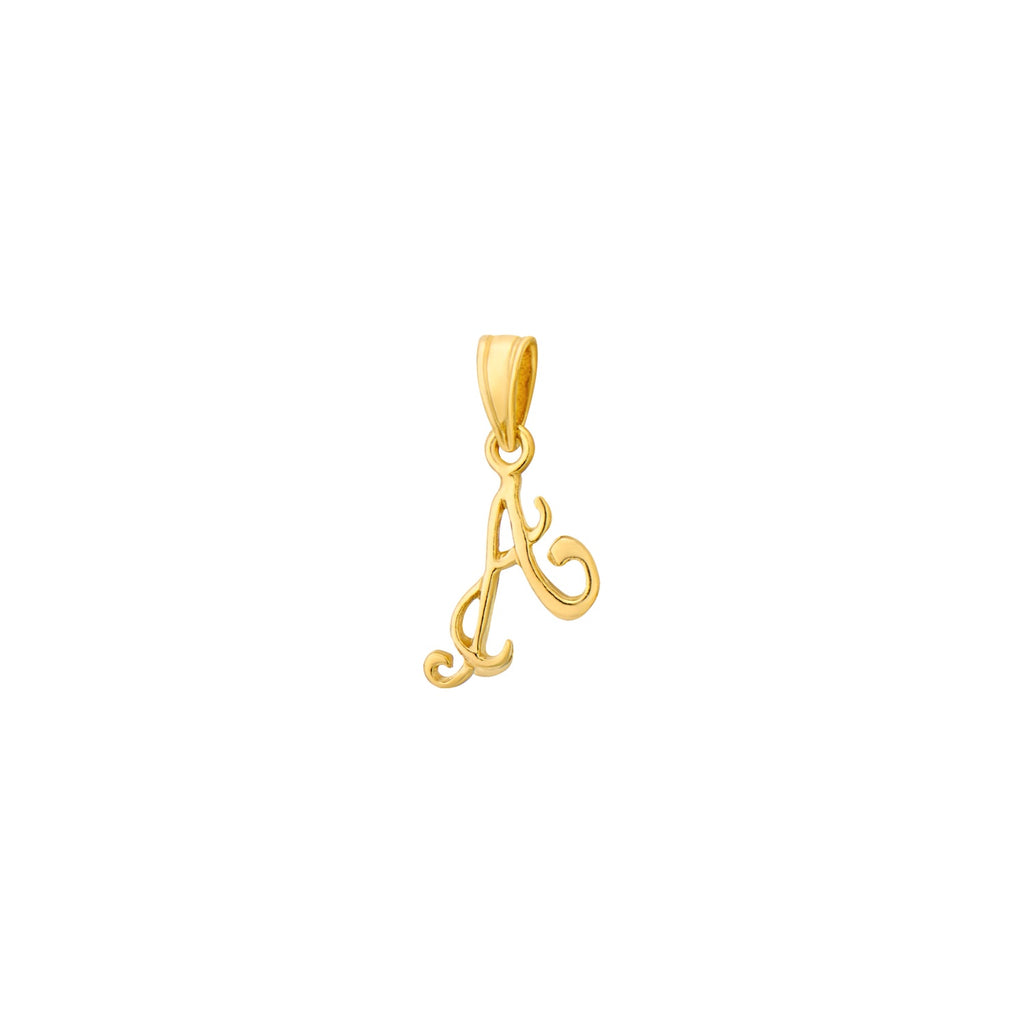 925 STERLING SILVER LITTLE "A" PENDANT F75753