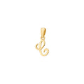 925 STERLING SILVER LITTLE "C" PENDANT F75755