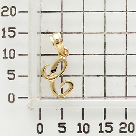 925 STERLING SILVER LITTLE "C" PENDANT F75755