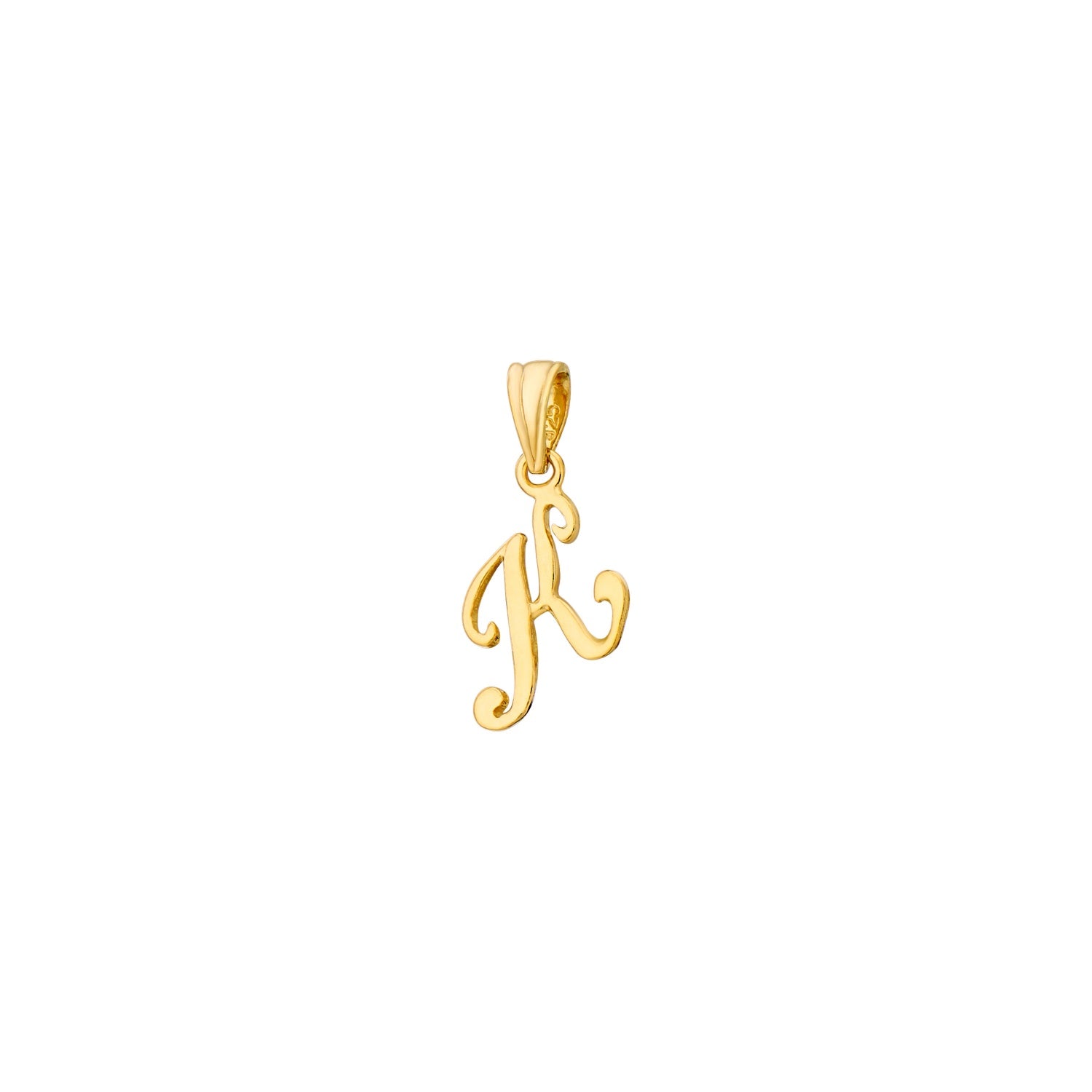 925 STERLING SILVER LITTLE "K" PENDANT F75762