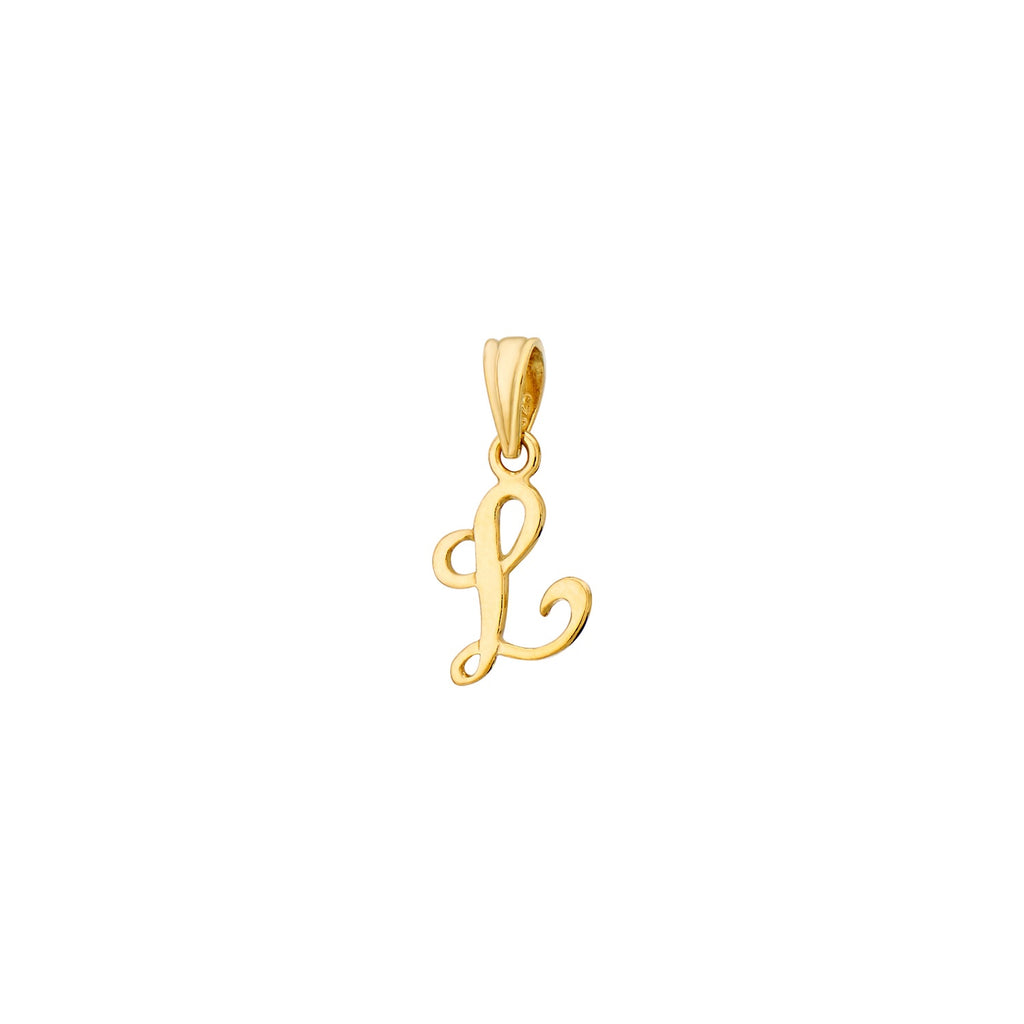 925 STERLING SILVER LITTLE "L" PENDANT F75763