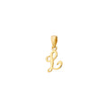 925 STERLING SILVER LITTLE "L" PENDANT F75763