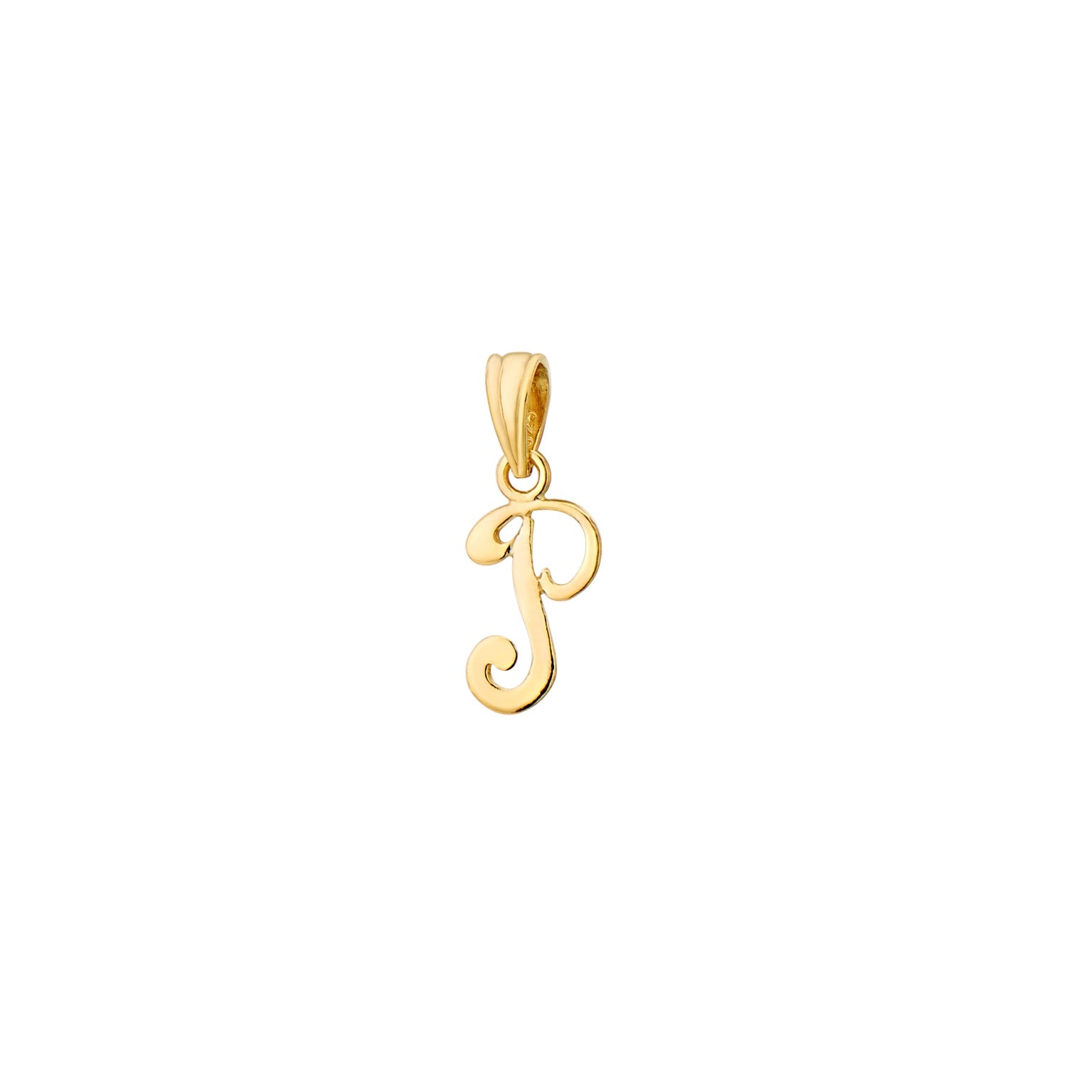 925 STERLING SILVER LITTLE "P" PENDANT F75767