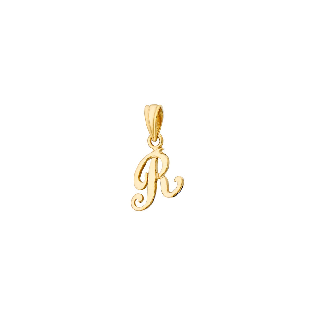 925 STERLING SILVER LITTLE "R" PENDANT F75768