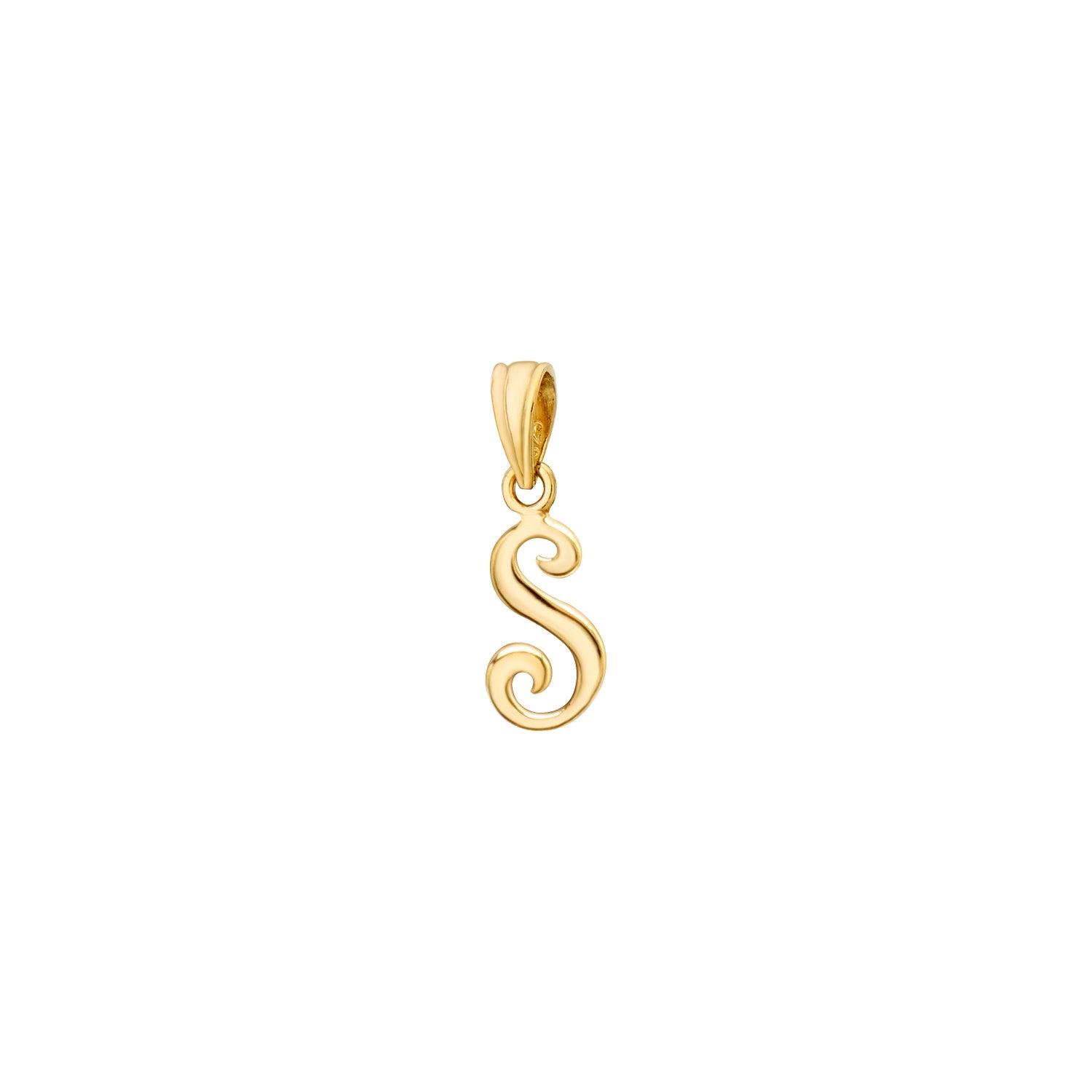 925 STERLING SILVER LITTLE "S" PENDANT F75769