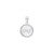 925 STERLING SILVER INFINITY PENDANT ROUND SHAPE 15.0 MM F79513