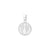 925 STERLING SILVER ANGEL WINGS PENDANT ROUND SHAPE 15.0 MM F79515