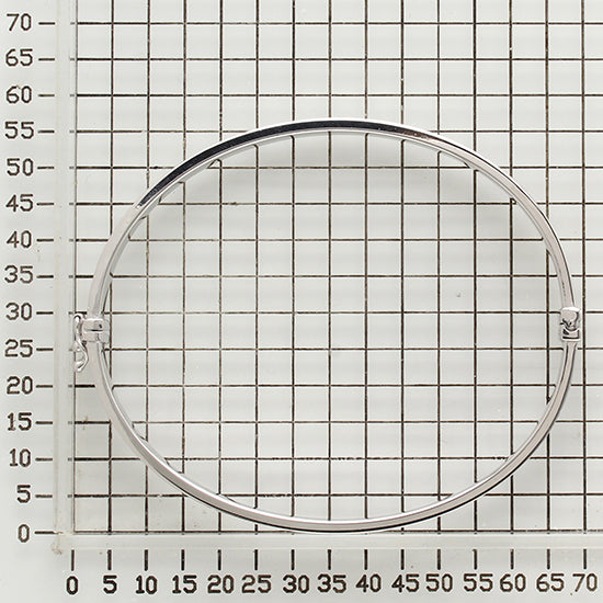 925 STERLING SILVER DIAMOND CUT ALL ROUND HINGED BANGLE