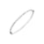 925 STERLING SILVER CLASSIC DIAMOND CUT ALL ROUND HINGED BANGLE F79945