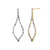 925 STERLING SILVER DROP SHAPE EARRINGS