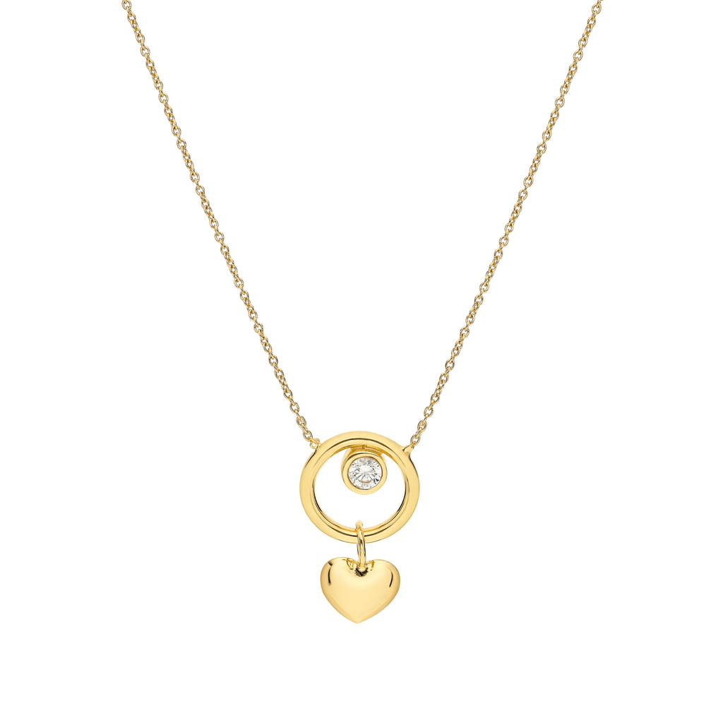 925 STERLING SILVER LIGHTWEIGHT HEART NECKLACE