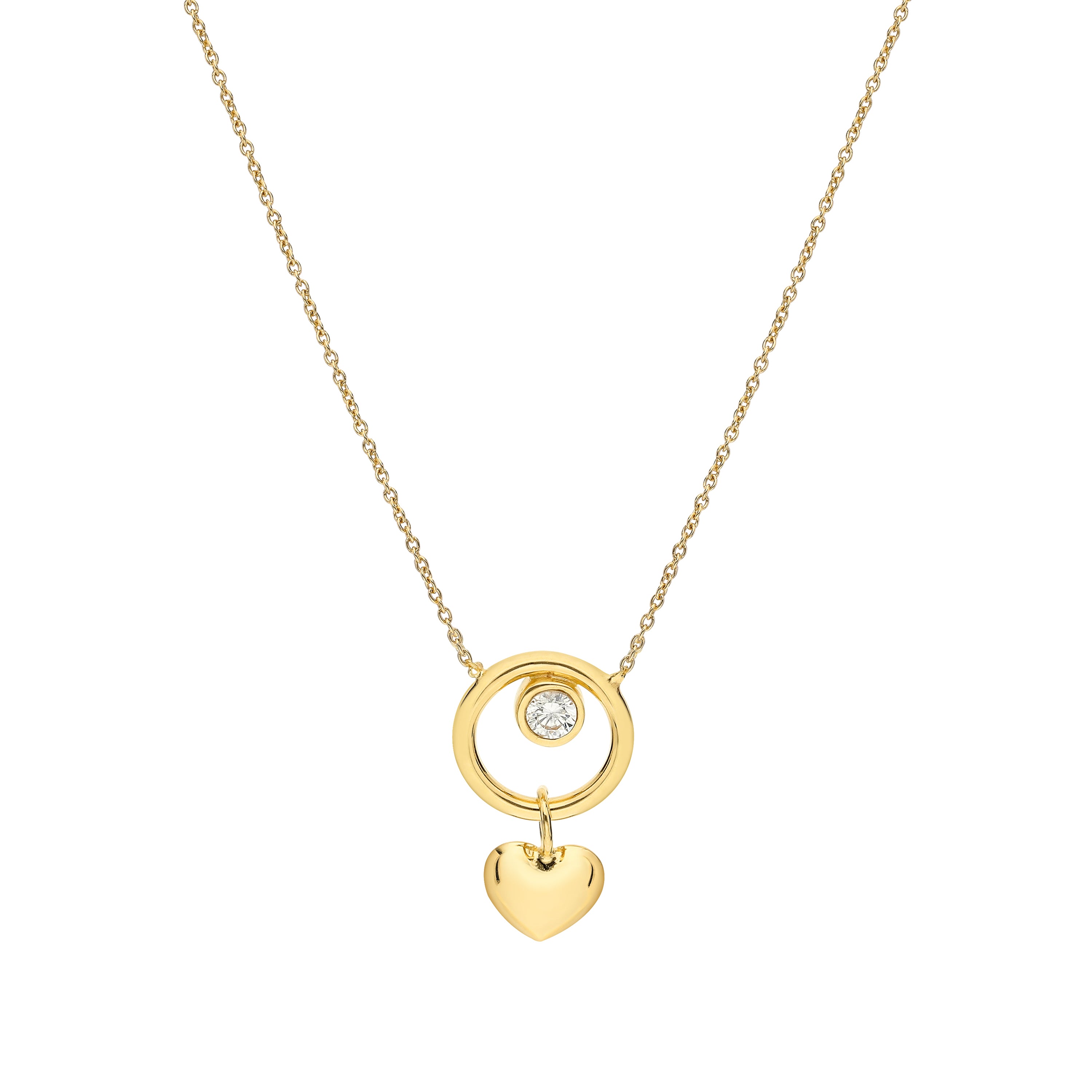 925 STERLING SILVER LIGHTWEIGHT HEART NECKLACE