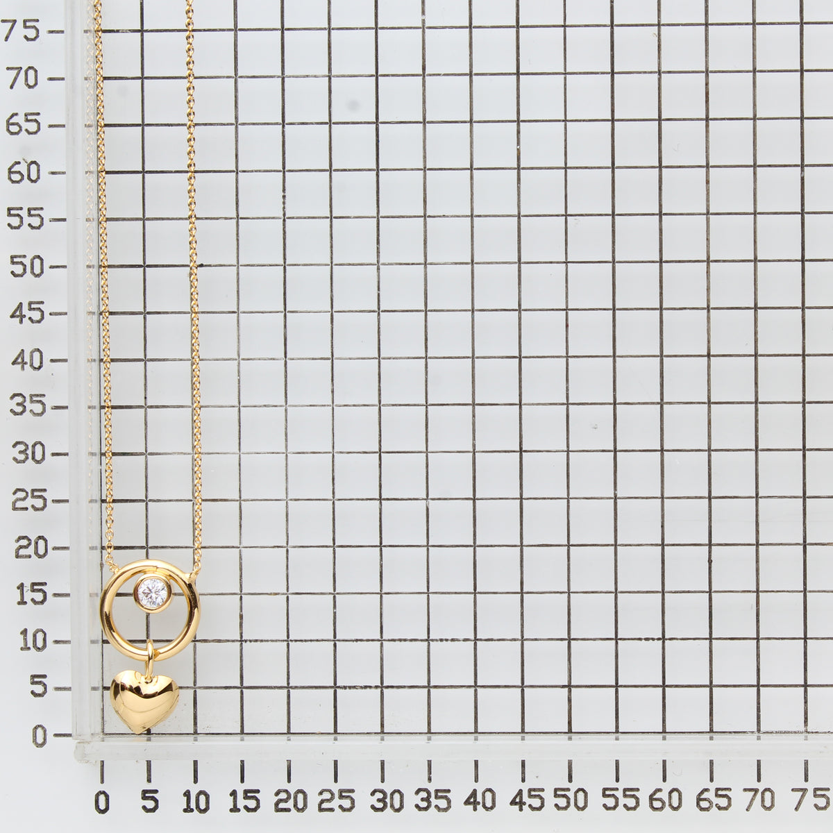 925 STERLING SILVER LIGHTWEIGHT HEART NECKLACE