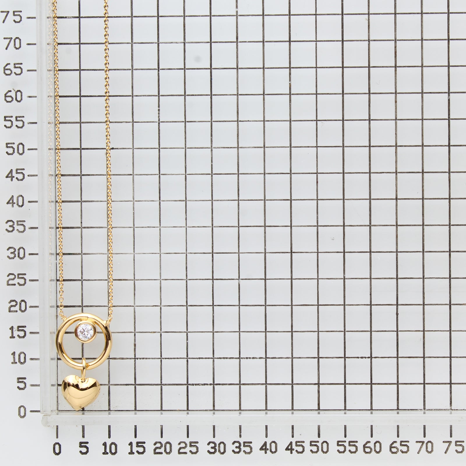 925 STERLING SILVER LIGHTWEIGHT HEART NECKLACE