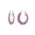 925 STERLING SILVER ENAMELED BACK TO BACK ROUND EARRINGS