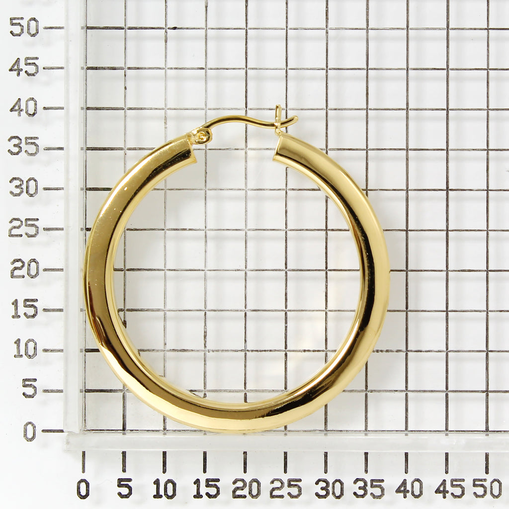 925 STERLING SILVER SQ TUBING HOOP EARRINGS
