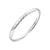 925 STERLING SILVER DIAMOND CUT TUBING SLIP ON BANGLE