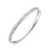 925 STERLING SILVER DIAMOND CUT TUBING SLIP ON BANGLE