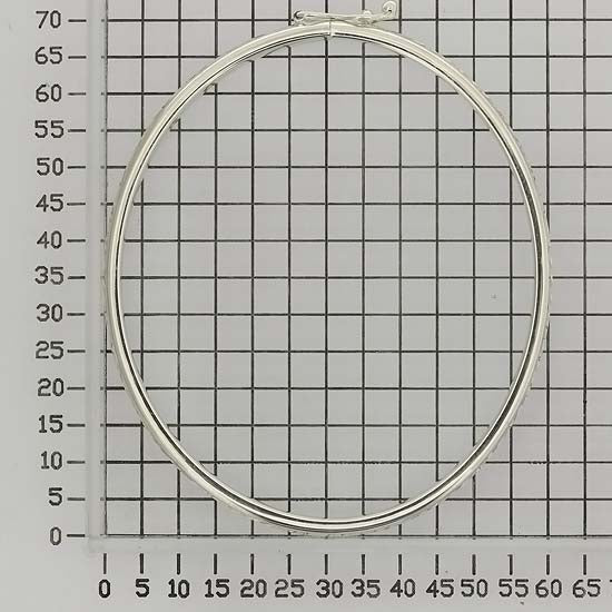 925 STERLING SILVER LIGHT WEIGHT DIAMOND CUT HINGED BANGLE BRACELET