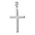 925 STERLING SILVER CLASSIC PLAIN CROSS PENDANT F943