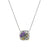 925 STERLING SILVER BLOSSOM CUSHION PENDANT NECKLACE